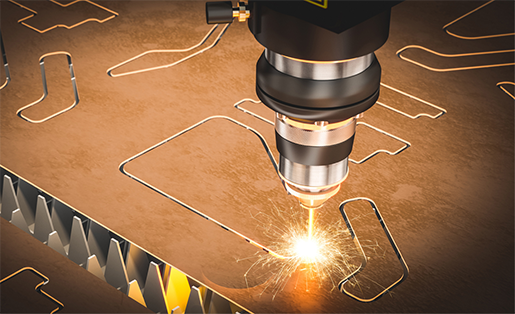 cutting of sheet using laser cutting machine