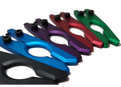 parts with anodized, powder coating, bead blasting, black oxide and chromate conversion coating finishes